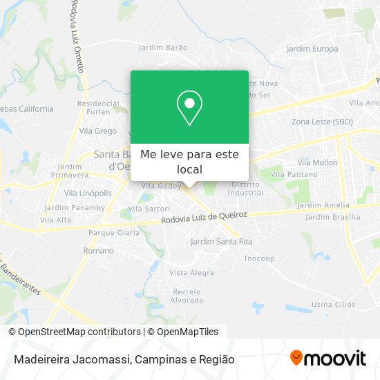 Madeireira Jacomassi mapa