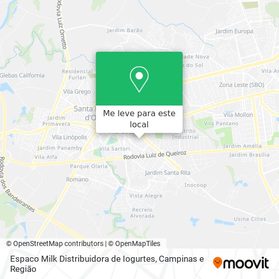 Espaco Milk Distribuidora de Iogurtes mapa