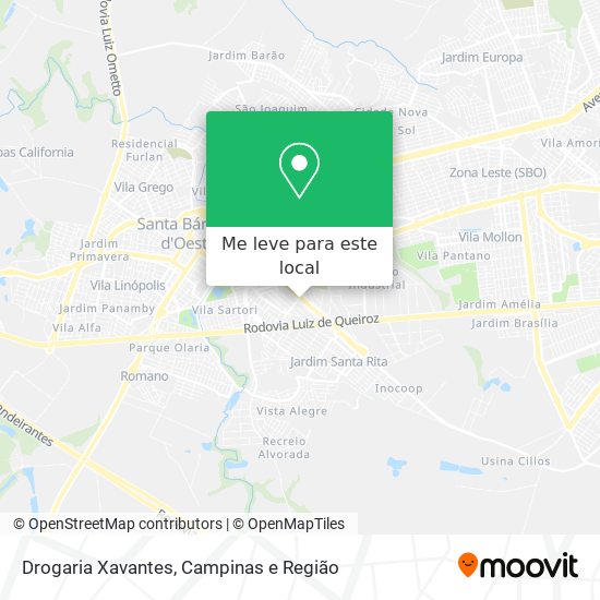 Drogaria Xavantes mapa