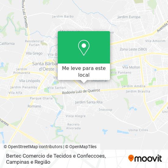 Bertec Comercio de Tecidos e Confeccoes mapa