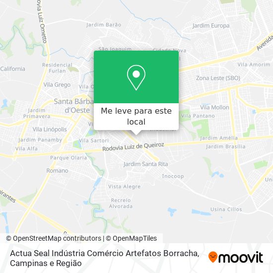 Actua Seal Indústria Comércio Artefatos Borracha mapa