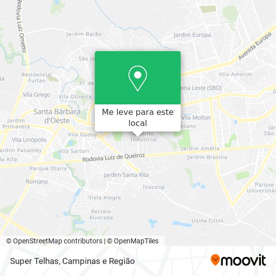 Super Telhas mapa