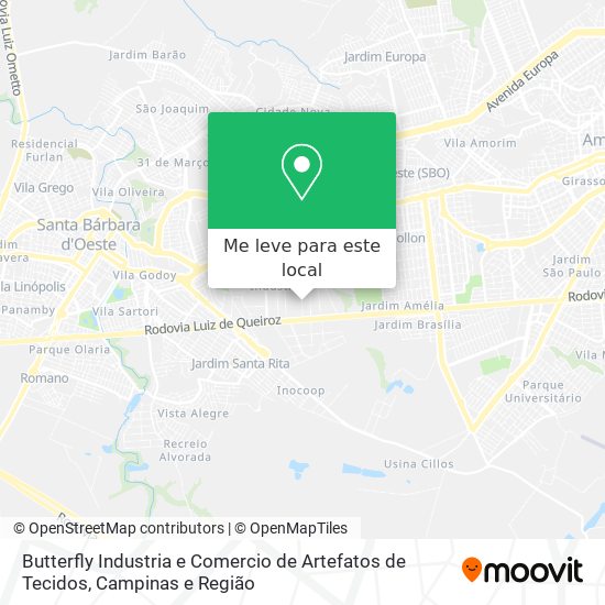 Butterfly Industria e Comercio de Artefatos de Tecidos mapa