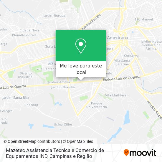 Mazetec Assistencia Tecnica e Comercio de Equipamentos IND mapa