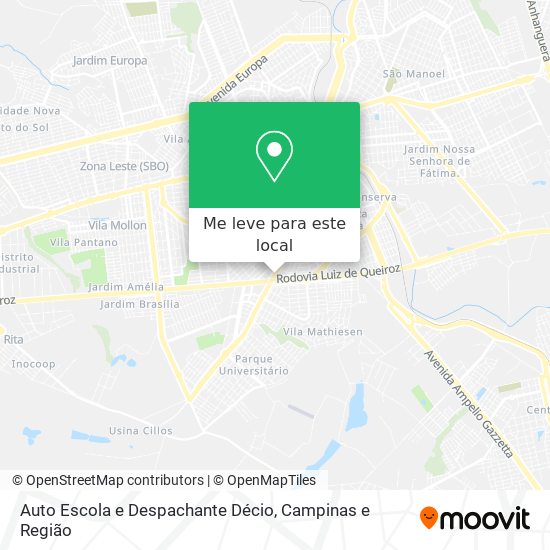 Auto Escola e Despachante Décio mapa