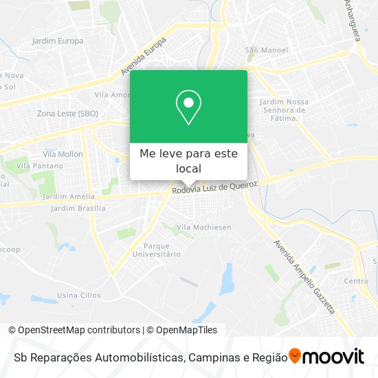 Sb Reparações Automobilísticas mapa