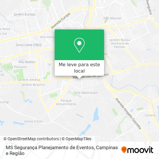MS Segurança Planejamento de Eventos mapa