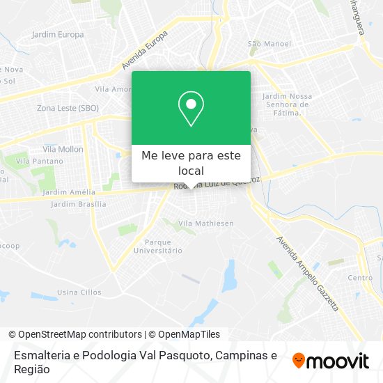 Esmalteria e Podologia Val Pasquoto mapa