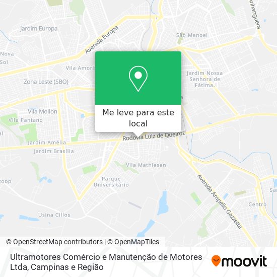 Ultramotores Comércio e Manutenção de Motores Ltda mapa
