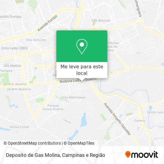Deposito de Gas Molina mapa