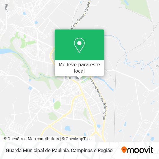 Guarda Municipal de Paulínia mapa