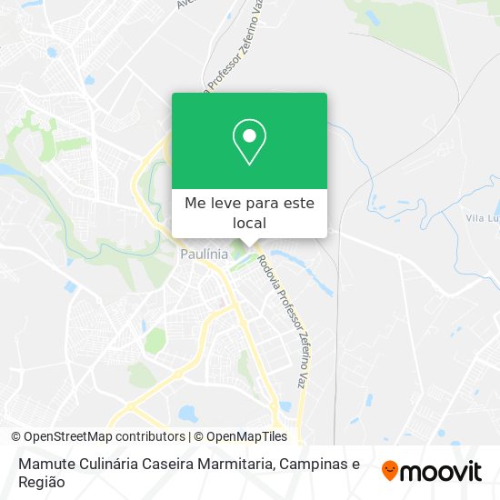 Mamute Culinária Caseira Marmitaria mapa