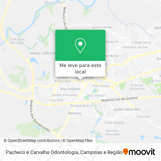 Pacheco e Carvalho Odontologia mapa
