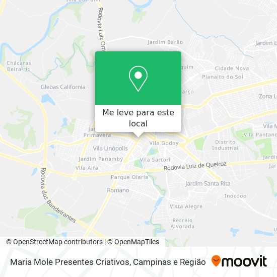 Maria Mole Presentes Criativos mapa