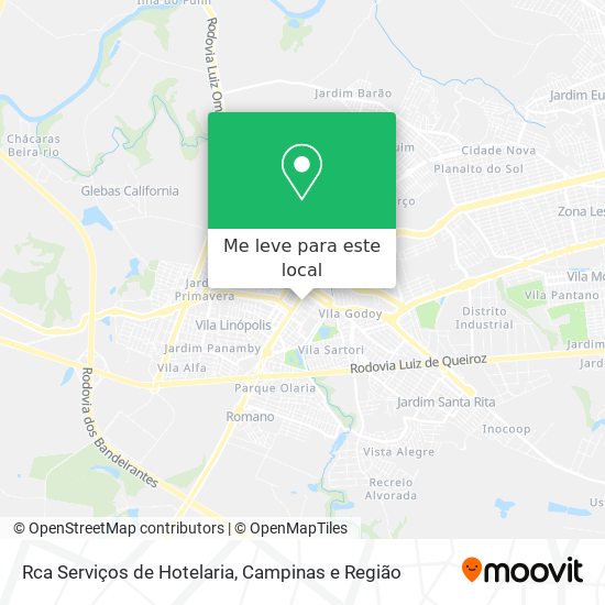 Rca Serviços de Hotelaria mapa