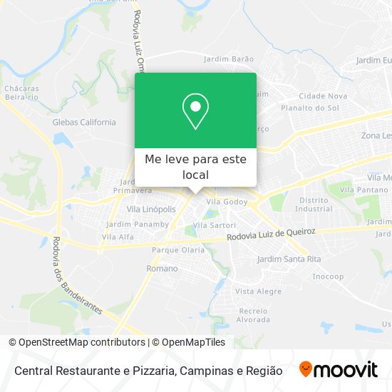 Central Restaurante e Pizzaria mapa