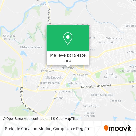 Stela de Carvalho Modas mapa