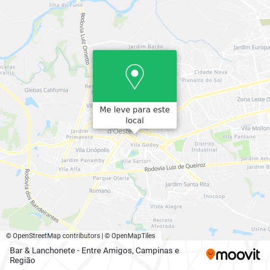 Bar & Lanchonete - Entre Amigos mapa