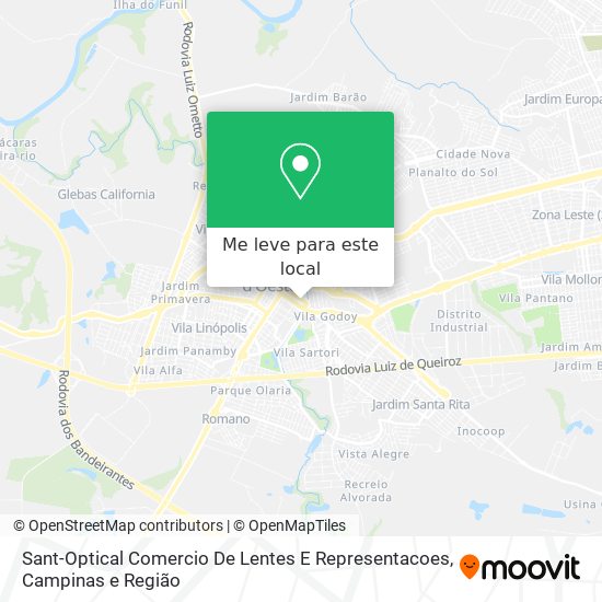 Sant-Optical Comercio De Lentes E Representacoes mapa