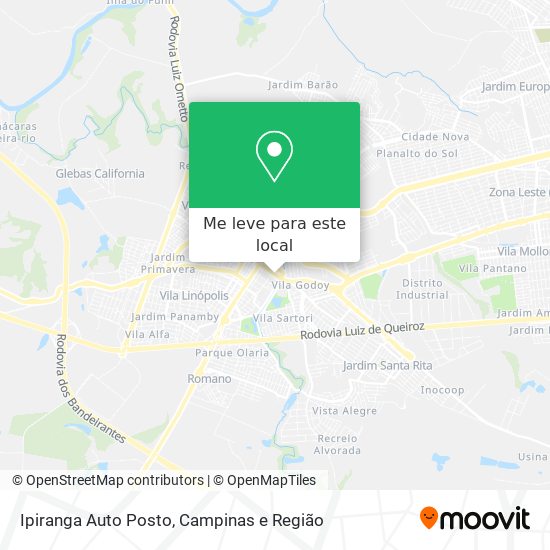 Ipiranga Auto Posto mapa