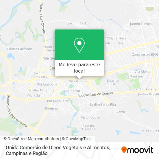 Onida Comercio de Oleos Vegetais e Alimentos mapa