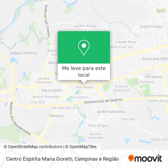 Centro Espírita Maria Goretti mapa