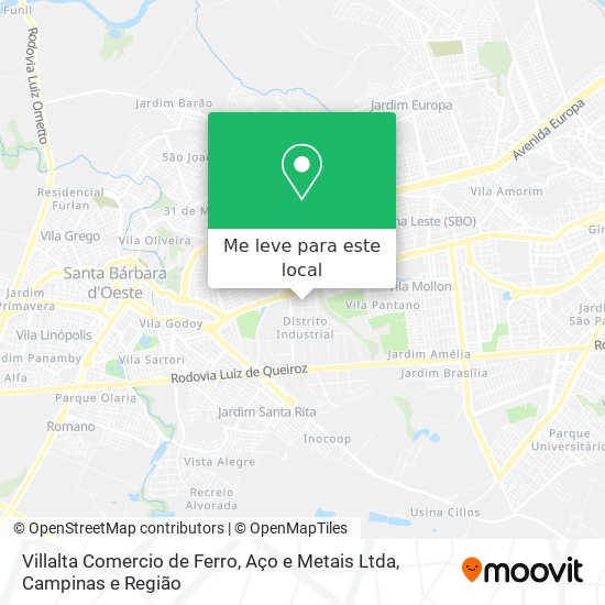 Villalta Comercio de Ferro, Aço e Metais Ltda mapa