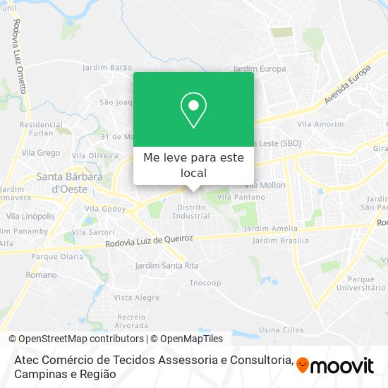 Atec Comércio de Tecidos Assessoria e Consultoria mapa