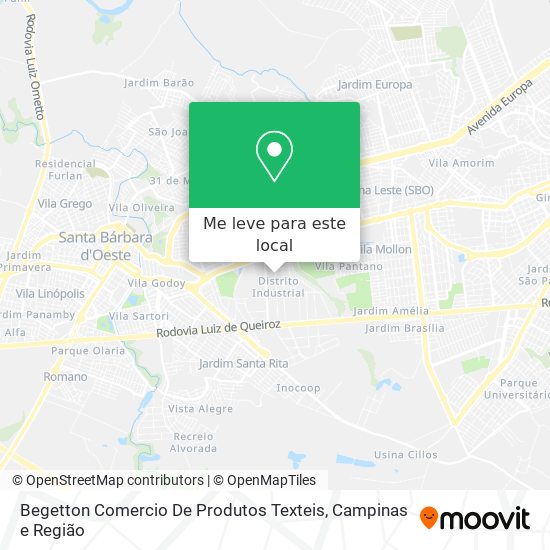 Begetton Comercio De Produtos Texteis mapa