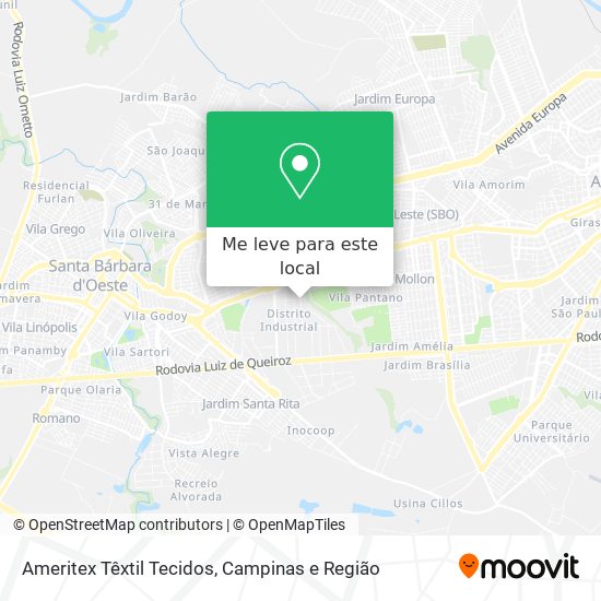 Ameritex Têxtil Tecidos mapa