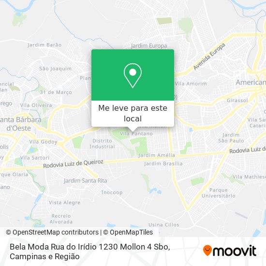 Bela Moda Rua do Irídio 1230 Mollon 4 Sbo mapa