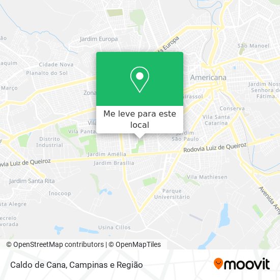 Caldo de Cana mapa
