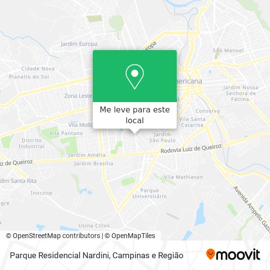 Parque Residencial Nardini mapa