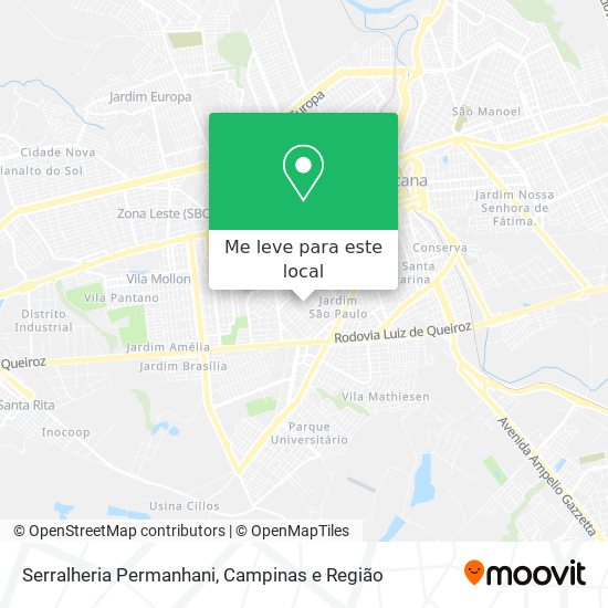 Serralheria Permanhani mapa