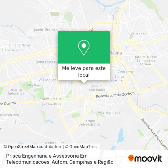 Prisca Engenharia e Assessoria Em Telecomunicacoes, Autom mapa