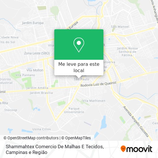 Shammahtex Comercio De Malhas E Tecidos mapa