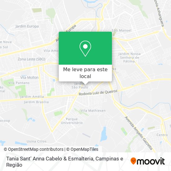 Tania Sant' Anna Cabelo & Esmalteria mapa