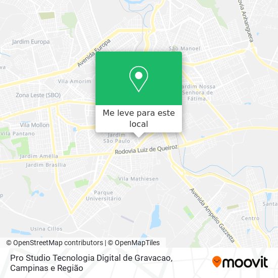 Pro Studio Tecnologia Digital de Gravacao mapa