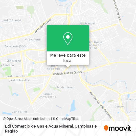 Edi Comercio de Gas e Agua Mineral mapa