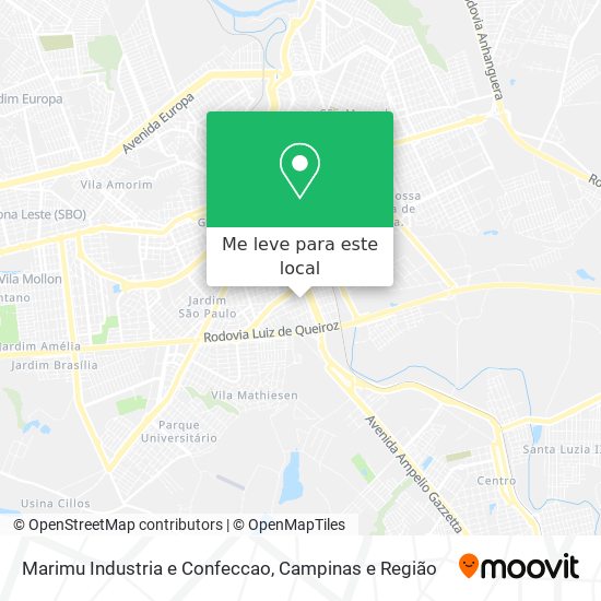 Marimu Industria e Confeccao mapa