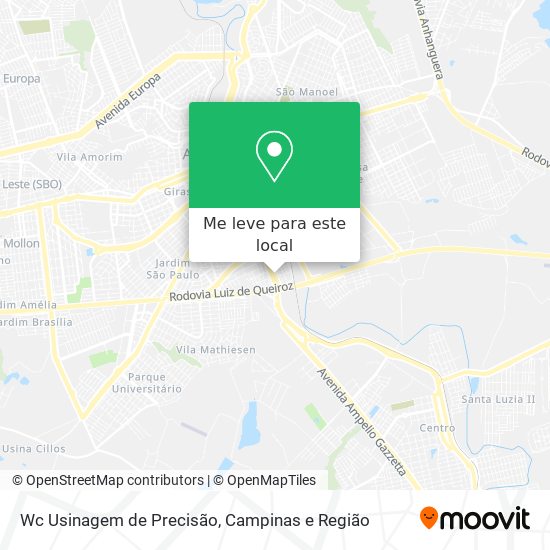 Wc Usinagem de Precisão mapa