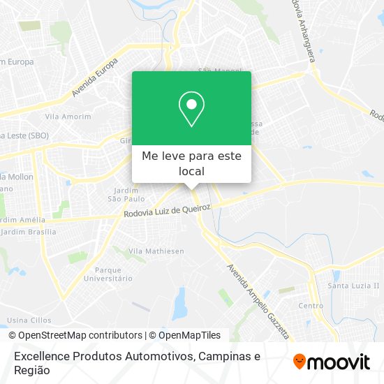 Excellence Produtos Automotivos mapa