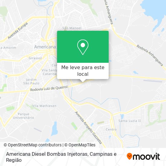 Americana Diesel Bombas Injetoras mapa