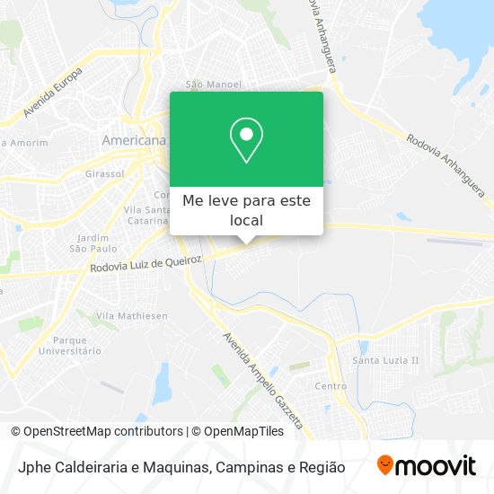 Jphe Caldeiraria e Maquinas mapa