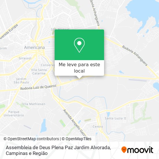 Assembleia de Deus Plena Paz Jardim Alvorada mapa