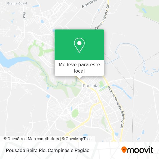 Pousada Beira Rio mapa