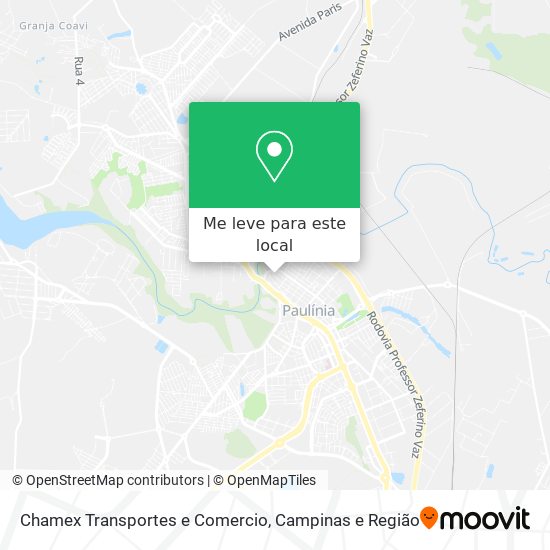 Chamex Transportes e Comercio mapa