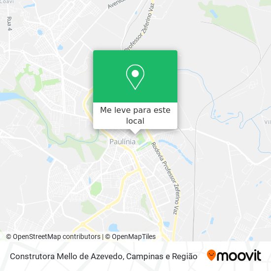 Construtora Mello de Azevedo mapa