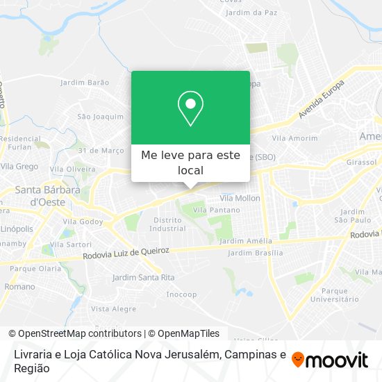 Livraria e Loja Católica Nova Jerusalém mapa