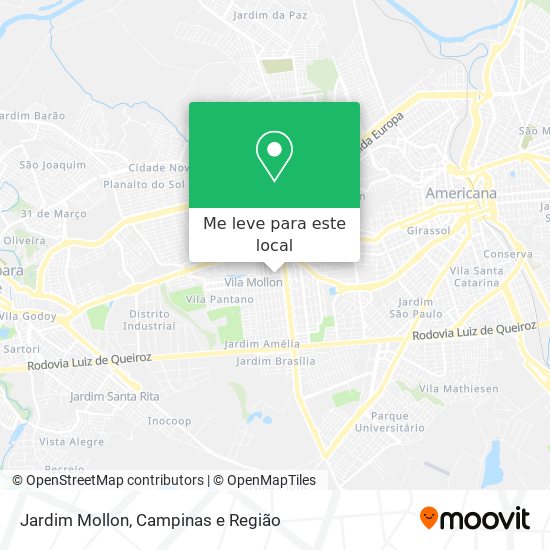 Jardim Mollon mapa